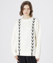 LOVELESS | 【UNISEX】Vスレッドプルオーバー(ニット/セーター)