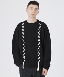 LOVELESS | 【UNISEX】Vスレッドプルオーバー(ニット/セーター)