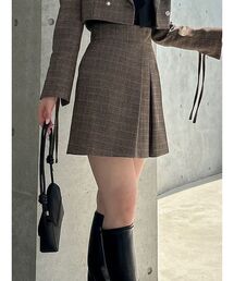 dazzlin | 【セットアップ対応】タックフレアボンディングミニスカート(スカート)