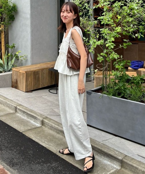 DISCOAT（ディスコート）の「パデッドホーボーバッグ（トートバッグ・レディース・ブラック/ブラウン/イエロー・FREE）」の5枚目の写真