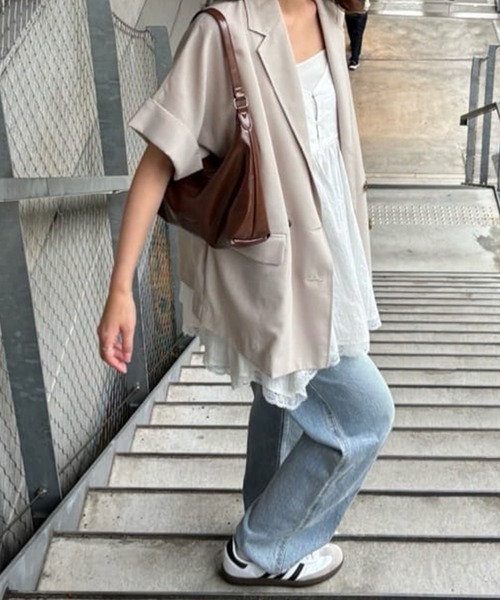 DISCOAT（ディスコート）の「パデッドホーボーバッグ（トートバッグ・レディース・ブラック/ブラウン/イエロー・FREE）」の4枚目の写真