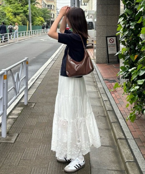 DISCOAT（ディスコート）の「パデッドホーボーバッグ（トートバッグ・レディース・ブラック/ブラウン/イエロー・FREE）」の6枚目の写真