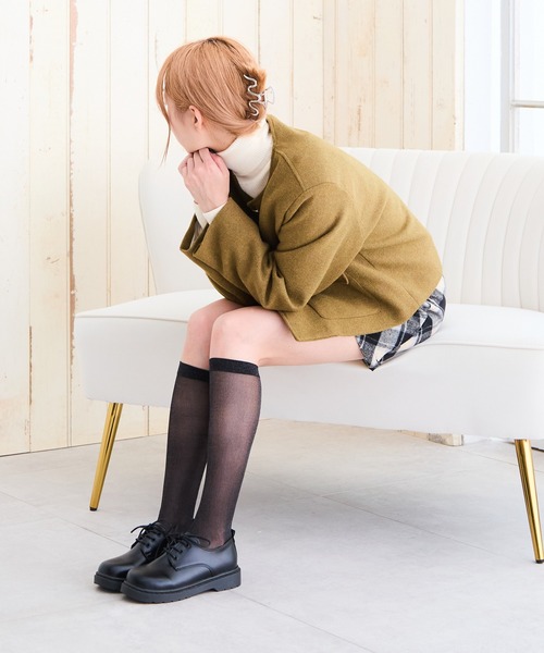 attagirl(アタガール)の「ブラックレースアップシューズ(ドレスシューズ・レディース・ブラック/ブラック系・M/S/LL/L/3L)」の20枚目の写真