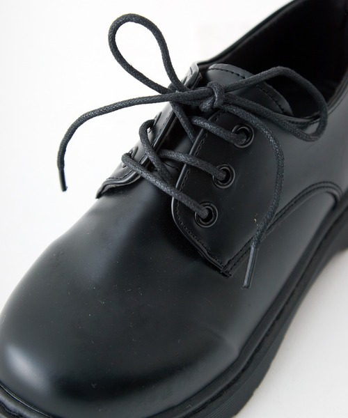attagirl(アタガール)の「ブラックレースアップシューズ(ドレスシューズ・レディース・ブラック/ブラック系・M/S/LL/L/3L)」の6枚目の写真