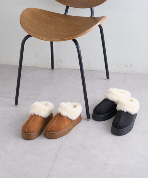 CIAOPANIC TYPY（チャオパニックティピー）の「ムートンサンダル（サンダル・レディース・ブラック/ライトブラウン・LARGE/MEDIUM/SMALL）」の10枚目の写真