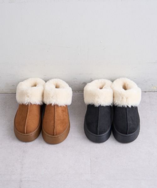 CIAOPANIC TYPY（チャオパニックティピー）の「ムートンサンダル（サンダル・レディース・ブラック/ライトブラウン・LARGE/MEDIUM/SMALL）」の8枚目の写真