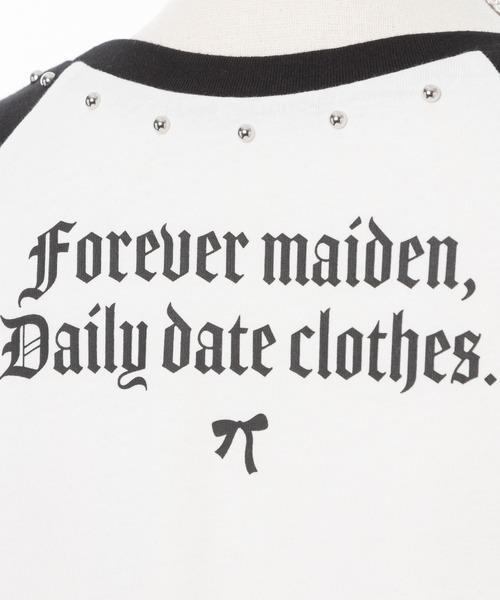 DearMyLoveMillor(ディアマイラブミラー)の「ハートチェーンラグランtee(Tシャツ/カットソー・レディース・グレー/ベビーピンク/ブラック/ホワイト・FREE)」の12枚目の写真