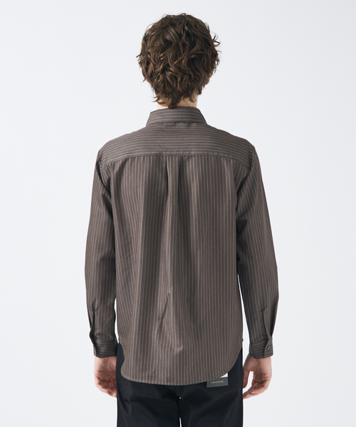 レギュラーカラーストライプ 長袖シャツ(シャツ/ブラウス)|ABAHOUSE GRAY(アバハウスグレイ) レギュラーカラーストライプ 長袖シャツ(シャツ/ブラウス)|ABAHOUSE GRAY(アバハウスグレイ)