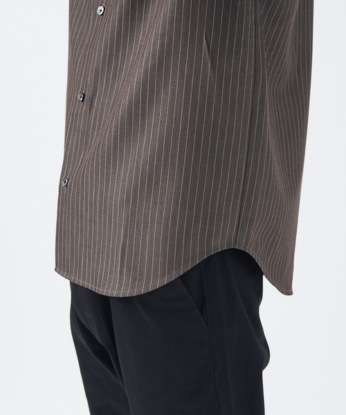 レギュラーカラーストライプ 長袖シャツ(シャツ/ブラウス)|ABAHOUSE GRAY(アバハウスグレイ) レギュラーカラーストライプ 長袖シャツ(シャツ/ブラウス)|ABAHOUSE GRAY(アバハウスグレイ)