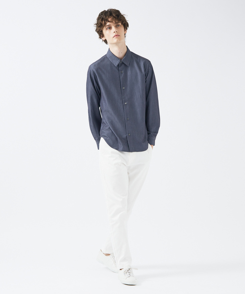 レギュラーカラーストライプ 長袖シャツ(シャツ/ブラウス)|ABAHOUSE GRAY(アバハウスグレイ) レギュラーカラーストライプ 長袖シャツ(シャツ/ブラウス)|ABAHOUSE GRAY(アバハウスグレイ)