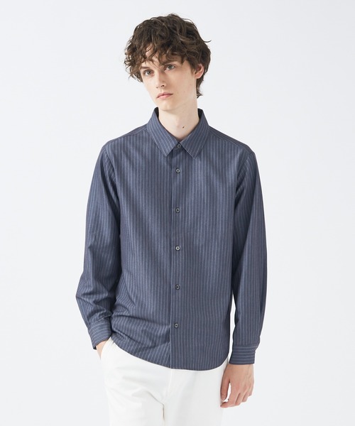 レギュラーカラーストライプ 長袖シャツ(シャツ/ブラウス)|ABAHOUSE GRAY(アバハウスグレイ) レギュラーカラーストライプ 長袖シャツ(シャツ/ブラウス)|ABAHOUSE GRAY(アバハウスグレイ)