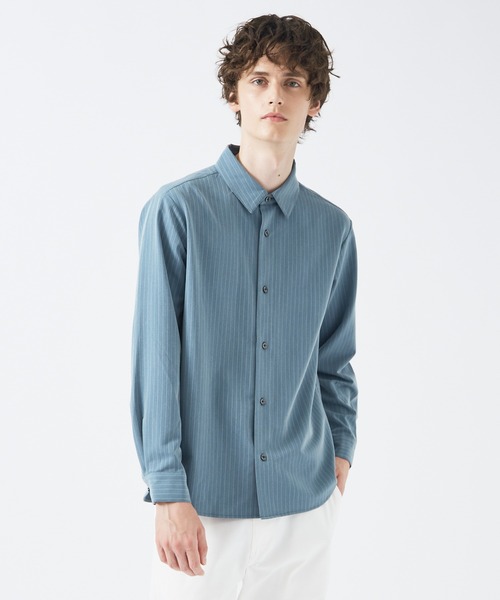 レギュラーカラーストライプ 長袖シャツ（シャツ/ブラウス）｜ABAHOUSE GRAY（アバハウスグレイ） 5,405円