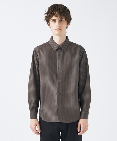 レギュラーカラーストライプ 長袖シャツ(シャツ/ブラウス)|ABAHOUSE GRAY(アバハウスグレイ) レギュラーカラーストライプ 長袖シャツ(シャツ/ブラウス)|ABAHOUSE GRAY(アバハウスグレイ)