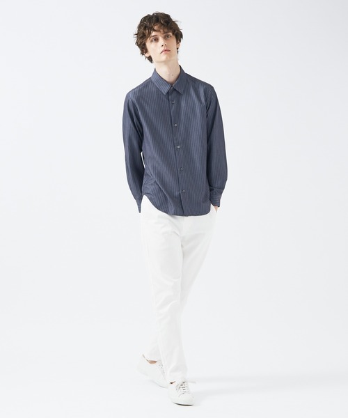 レギュラーカラーストライプ 長袖シャツ(シャツ/ブラウス)|ABAHOUSE GRAY(アバハウスグレイ) レギュラーカラーストライプ 長袖シャツ(シャツ/ブラウス)|ABAHOUSE GRAY(アバハウスグレイ)