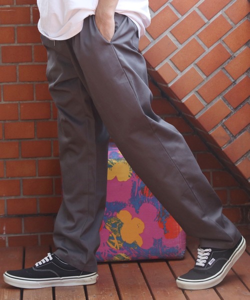 V12 EIGHT PANTS エイトパンツ メンズL グレー セール】レギュラーフィットイージーパンツ（チノパンツ）｜8(eight