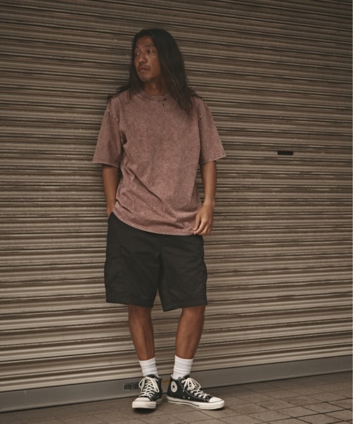 ALL RUNS(オールランズ)の「ヴィンテージ風 ウォッシュド コットン半袖Tシャツ メンズ 夏物 夏服(Tシャツ/カットソー・メンズ・ブラック/オリーブ/グレー/ブラウン・M/L/XL)」の18枚目の写真