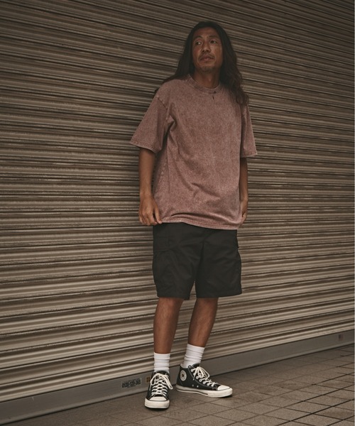 ALL RUNS(オールランズ)の「ヴィンテージ風 ウォッシュド コットン半袖Tシャツ メンズ 夏物 夏服(Tシャツ/カットソー・メンズ・ブラック/オリーブ/グレー/ブラウン・M/L/XL)」の19枚目の写真