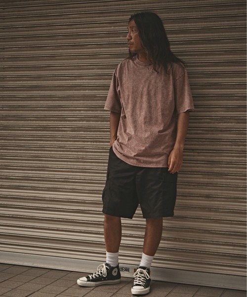 ALL RUNS(オールランズ)の「ヴィンテージ風 ウォッシュド コットン半袖Tシャツ メンズ 夏物 夏服(Tシャツ/カットソー・メンズ・ブラック/オリーブ/グレー/ブラウン・M/L/XL)」の20枚目の写真