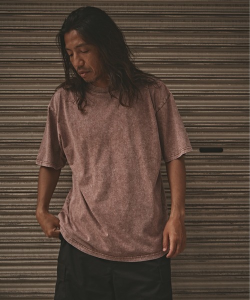 ALL RUNS(オールランズ)の「ヴィンテージ風 ウォッシュド コットン半袖Tシャツ メンズ 夏物 夏服(Tシャツ/カットソー・メンズ・ブラック/オリーブ/グレー/ブラウン・M/L/XL)」の17枚目の写真