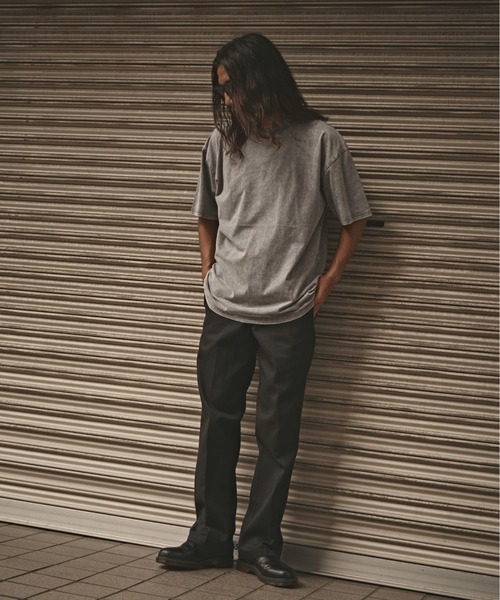 ALL RUNS(オールランズ)の「ヴィンテージ風 ウォッシュド コットン半袖Tシャツ メンズ 夏物 夏服(Tシャツ/カットソー・メンズ・ブラック/オリーブ/グレー/ブラウン・M/L/XL)」の15枚目の写真