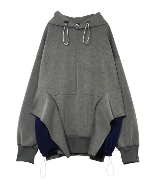 UN3D. SIDE PARTS DETAIL HOODIE 36新品 【公式通販】