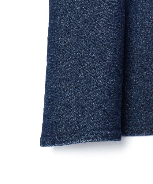 ADAM ET ROPE'（アダムエロペ）の「【WEB限定】デニム/シンセティックレザー ペプラムキャミソール（キャミソール・レディース・ブラック/ブルー・FREE）」の13枚目の写真