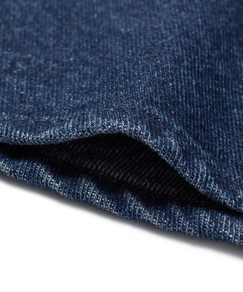 ADAM ET ROPE'（アダムエロペ）の「【WEB限定】デニム/シンセティックレザー ペプラムキャミソール（キャミソール・レディース・ブラック/ブルー・FREE）」の15枚目の写真