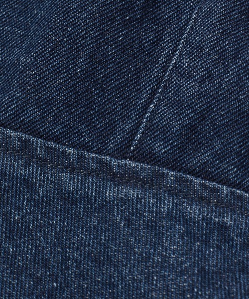 ADAM ET ROPE'（アダムエロペ）の「【WEB限定】デニム/シンセティックレザー ペプラムキャミソール（キャミソール・レディース・ブラック/ブルー・FREE）」の16枚目の写真