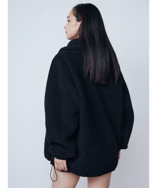 EMODA（エモダ）の「ユニフォームボアジッププルオーバー（Tシャツ/カットソー・レディース・グレー/ブラック/アイボリー・FREE）」の18枚目の写真