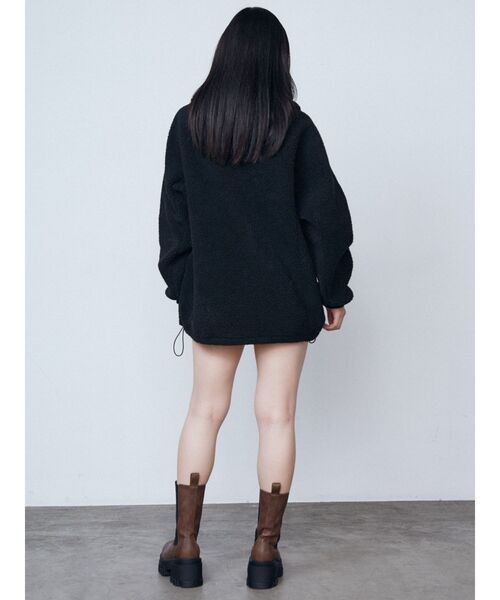 EMODA（エモダ）の「ユニフォームボアジッププルオーバー（Tシャツ/カットソー・レディース・グレー/ブラック/アイボリー・FREE）」の22枚目の写真