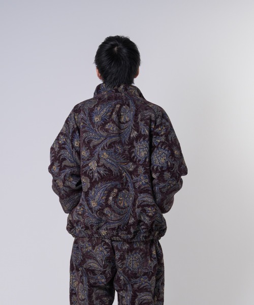 EFFECTEN（エフェクテン）の「【EFFECTEN】Gobelin High Neck Jacket（ブルゾン・メンズ・ワイン/ブラック・FREE）」の6枚目の写真