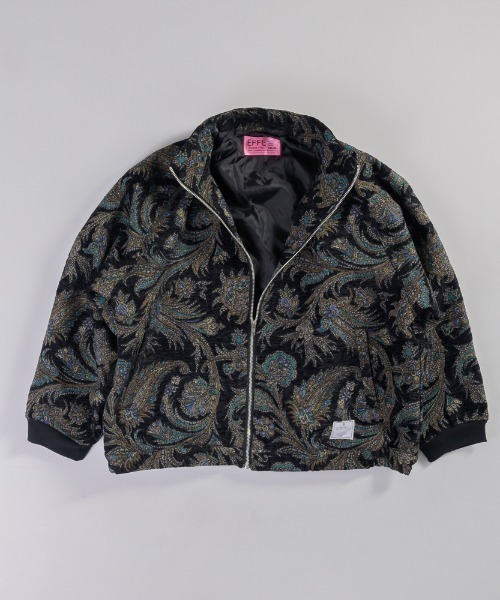 EFFECTEN（エフェクテン）の「【EFFECTEN】Gobelin High Neck Jacket（ブルゾン・メンズ・ワイン/ブラック・FREE）」の7枚目の写真