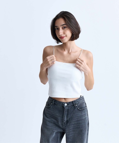 ROXY(ロキシー)の「SIMPLE MADE/ロキシーショート丈キャミソール(キャミソール・レディース・ブラック/ホワイト・LARGE/MEDIUM/SMALL)」の2枚目の写真