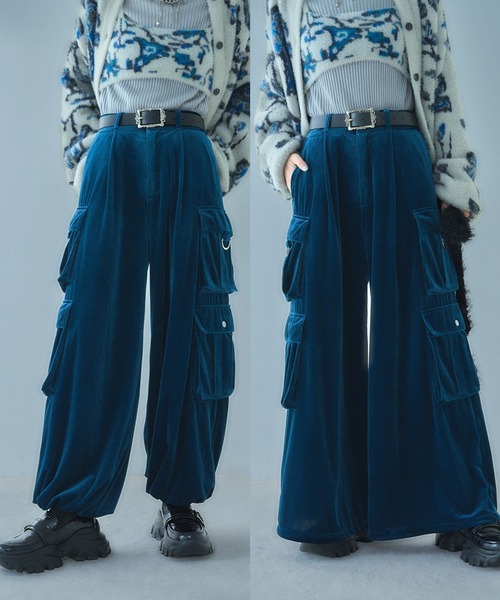 HARE アソート2WAYワイドカーゴパンツ レッド HARE（ハレ）の「アソート2WAYワイドカーゴパンツ(HARE)（カーゴ