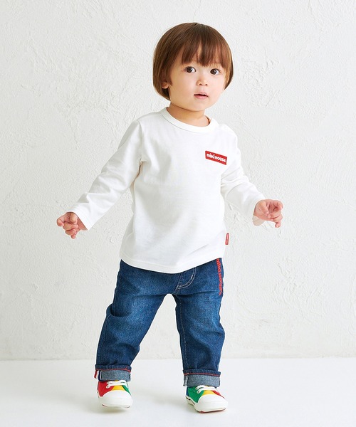 MIKI HOUSE(ミキハウス)の「【WEB限定】長袖Tシャツ(Tシャツ/カットソー・キッズ・ブルー系その他/サーモンピンク/ホワイト/ネイビー・140cm/130cm/120cm/110cm/100cm/90cm/80cm/150cm)」の5枚目の写真