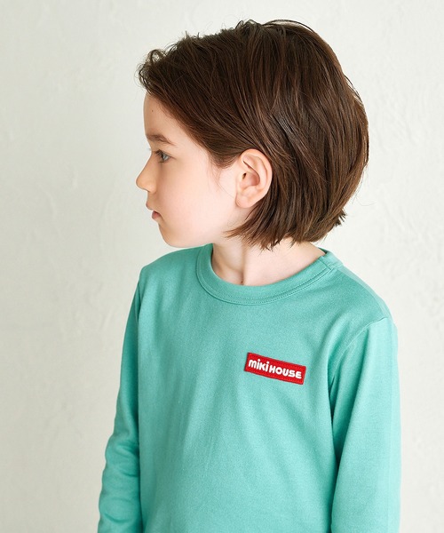 MIKI HOUSE(ミキハウス)の「【WEB限定】長袖Tシャツ(Tシャツ/カットソー・キッズ・ブルー系その他/サーモンピンク/ホワイト/ネイビー・140cm/130cm/120cm/110cm/100cm/90cm/80cm/150cm)」の9枚目の写真
