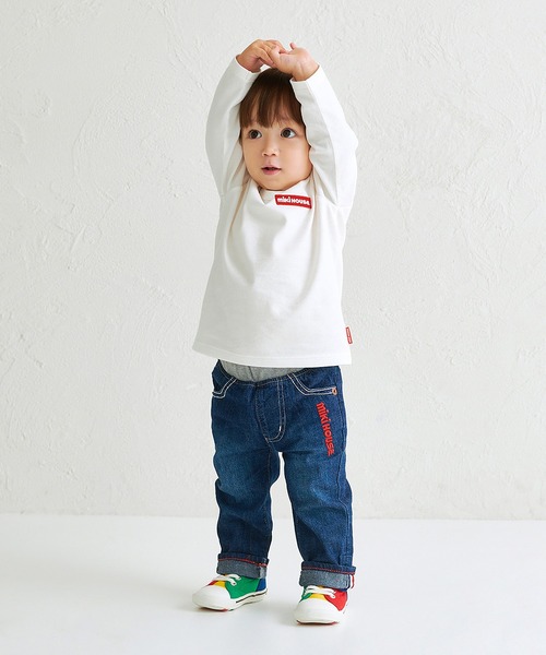 MIKI HOUSE(ミキハウス)の「【WEB限定】長袖Tシャツ(Tシャツ/カットソー・キッズ・ブルー系その他/サーモンピンク/ホワイト/ネイビー・140cm/130cm/120cm/110cm/100cm/90cm/80cm/150cm)」の7枚目の写真
