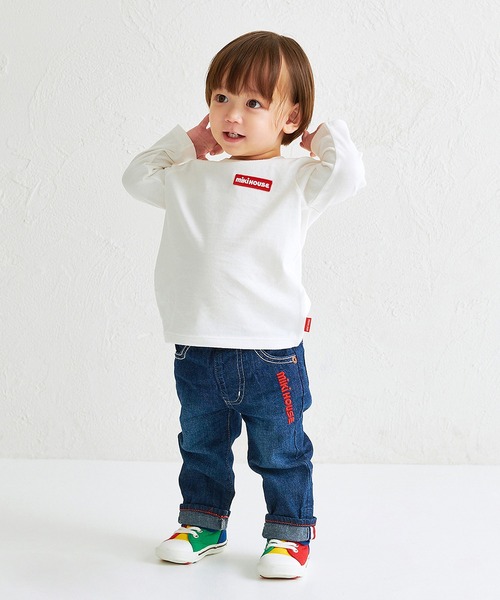 MIKI HOUSE(ミキハウス)の「【WEB限定】長袖Tシャツ(Tシャツ/カットソー・キッズ・ブルー系その他/サーモンピンク/ホワイト/ネイビー・140cm/130cm/120cm/110cm/100cm/90cm/80cm/150cm)」の8枚目の写真