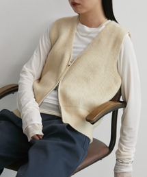 Aunt Marie's | ZIPニットベスト(ベスト)