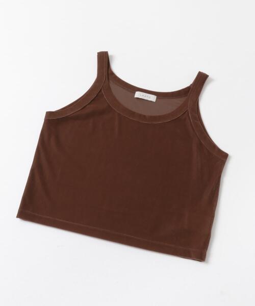 LAATO(ラート)の「velor layered tee(Tシャツ/カットソー・レディース・グレー/ブラウン・FREE)」の6枚目の写真