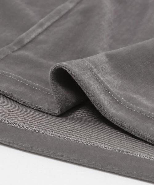 LAATO(ラート)の「velor layered tee(Tシャツ/カットソー・レディース・グレー/ブラウン・FREE)」の4枚目の写真