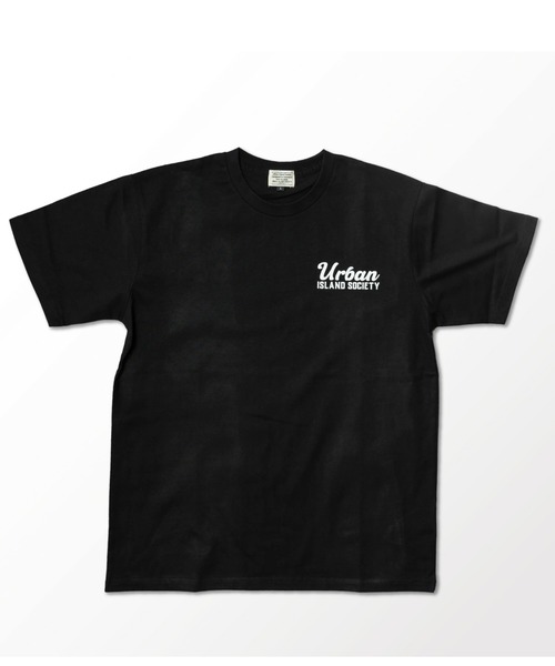 URBAN ISLAND SOCIETY(アーバンアイランドソサエティ)の「【URBAN ISLAND SOCIETY/アーバンアイランドソサエティ】BACK PRINT HONOLULU TEE/半袖バックプリントTシャツ(Tシャツ/カットソー・メンズ・ホワイト/ブラック/イエロー/グリーン・X-LARGE/SMALL/MEDIUM/LARGE)」の1枚目の写真