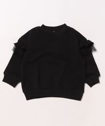 chil2 | 肩チュールフリル 裏毛トレーナー(スウェット)