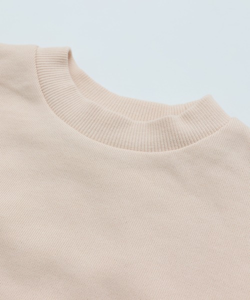 chil2（チルツー）の「肩チュールフリル 裏毛トレーナー（スウェット・キッズ・ブラック/スモークピンク/クリーム/ミント・120cm/100cm/110cm/90cm/150cm/140cm/130cm）」の18枚目の写真