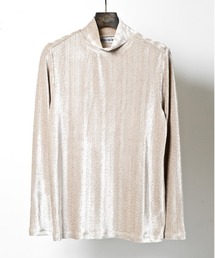 BUFFALO BOBS（バッファローボブズ）の「SUGIAYA-MOCK(スギアヤ-モック)ベロアヘリンボーン モックネック ロンT（Tシャツ/カットソー）」