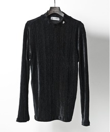 Buffalo Bobs | SUGIAYA-MOCK(スギアヤ-モック)ベロアヘリンボーン モックネック ロンT(Tシャツ/カットソー)