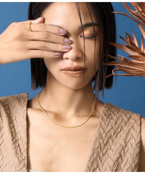 Settimissimo(セッティミッシモ)の「金属アレルギー対応ステンレスポップコーンチェーンネックレス(ネックレス・レディース・シルバー/ゴールド・FREE)」の1枚目の写真