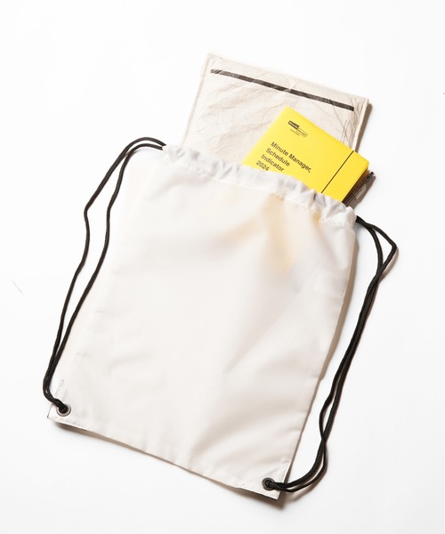 Stars Stripes(スターズストライプス)の「【Bag Base/バッグベース】 Premium gymsac ナイロンナップサック 耐水加工 ジムサック ヒモ付きバッグ 11リットル(バックパック/リュック・メンズ・ピンク/ライム/ホワイト/ネイビー/パープル/グレー/サックスブルー/ブラック/オリーブ・FREE)」の10枚目の写真