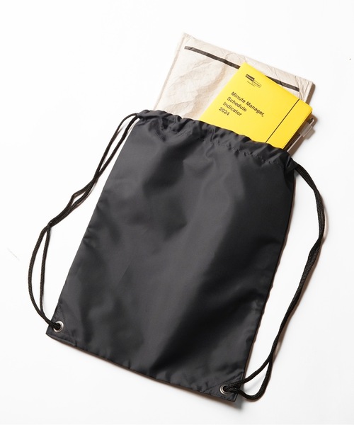 Stars Stripes(スターズストライプス)の「【Bag Base/バッグベース】 Premium gymsac ナイロンナップサック 耐水加工 ジムサック ヒモ付きバッグ 11リットル(バックパック/リュック・メンズ・ピンク/ライム/ホワイト/ネイビー/パープル/グレー/サックスブルー/ブラック/オリーブ・FREE)」の11枚目の写真