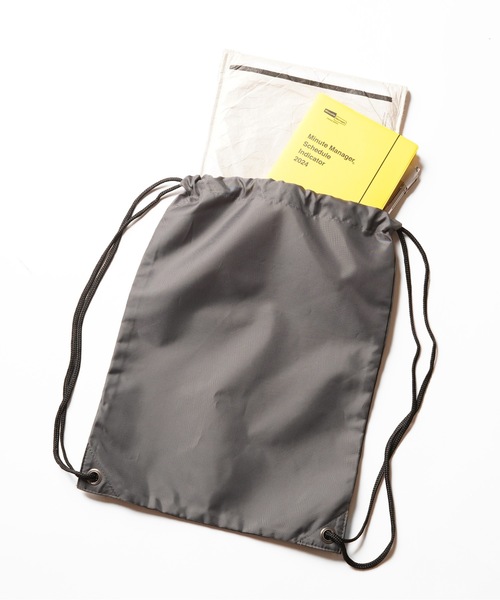 Stars Stripes(スターズストライプス)の「【Bag Base/バッグベース】 Premium gymsac ナイロンナップサック 耐水加工 ジムサック ヒモ付きバッグ 11リットル(バックパック/リュック・メンズ・ピンク/ライム/ホワイト/ネイビー/パープル/グレー/サックスブルー/ブラック/オリーブ・FREE)」の12枚目の写真